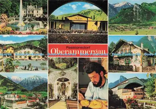 D290362 Passionsdorf. Oberammergau. Dorfstraße. Hans Huber. Multi View
