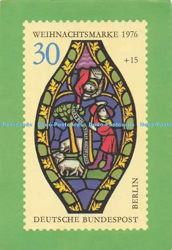 D290370 Weihnachtsmarke 1976. Aus der Blockausgabe der Landespostdirektion Berli