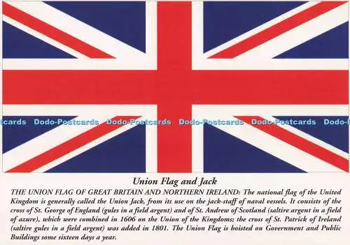 D294292 Union Flagge und Wagenheber. Die Unionsflagge Großbritanniens und Nordirlands