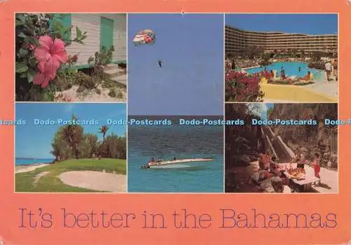 D297185 Auf den Bahamas ist es besser. John Hinde. Inselhändler. Multi View. 19