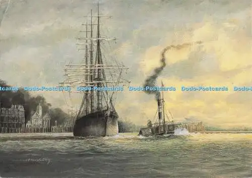 D297191 Die SS Großbritannien verlässt Penarth Dock auf ihrer letzten Reise. Stephen K.