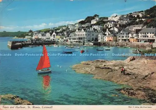 D292104 St. Mawes. Cornwall. Stadt und Hafen. John Hinde. E. Ludwig