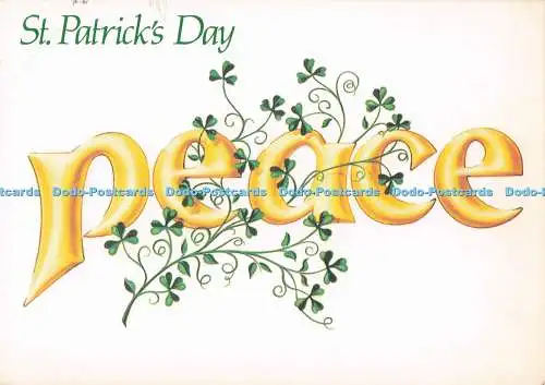 D292108 St. Patricks Day. Frieden. Eine Post 1990