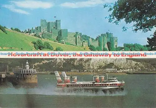 D297201 Hovercraft in Dover. Das Tor nach England. Bennett. Lenham. Kent. U.K