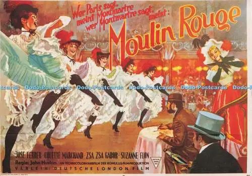 D297203 Moulin Rouge. J. Ferrer. Zsa Zsa Gabor. John Huston. F. Nugeron