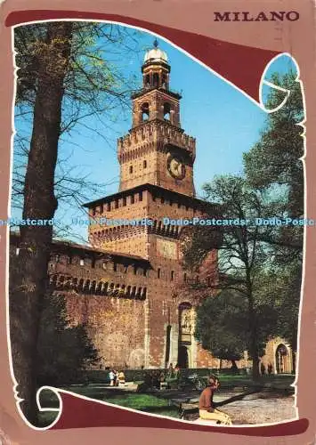 D290411 Milano. Castello Sforzesco. Also. Ve. Sta. Wagen. Serie Lusso Oro Brevetto