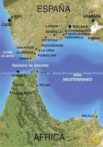 D294328 Mapa Estrecho de Gibraltar. Fisa. L. Dominguez