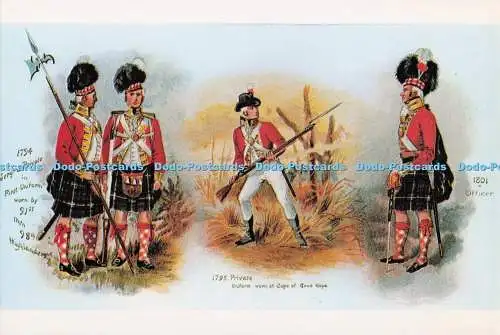 D297227 Verschiedene Kleidungsformen der Argyllshire Highlanders. Das Museum der