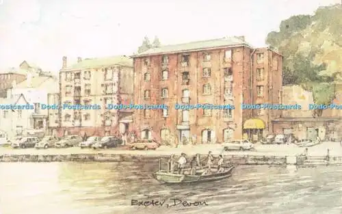 D294334 Exeter. Devon. Stadt- und Landdrucke. Mittelhaus. Fore Street. Sidmo
