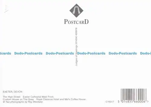 D294344 Exeter City. The High Street. Richter. C. 19317. Roy Westlake. Multi View