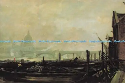 D297264 St. Paul von der Surrey-Seite. Daubigny. The National Gallery London. Lo