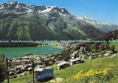 D297289 St. Moritz. Mit Chantarellabahn und Corvatsch. Rutz