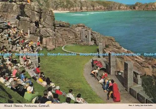 D297295 Porthcurno. Cornwall. Minack Theater. John Hinde. E. Ludwig. 1985