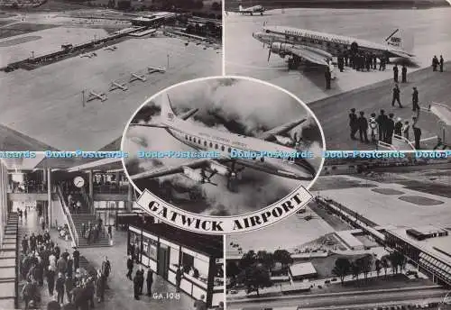 D297298 Flughafen Gatwick. A. V. Fry. London. RP. Multi View