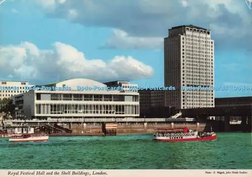 D297349 London. Royal Festival Hall und die Shell Buildings. John Hinde. E. Nage