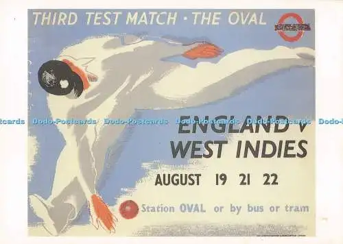 D290577 Drittes Testspiel. Das Oval. England gegen Westindien. London Transport Muse