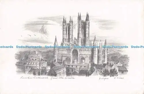 D290627 Lincoln Cathedral vom Schloss. Richter. S. 25003