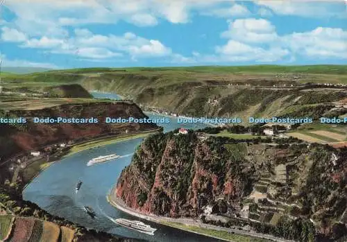 D290628 Die Loreley. Bei St. Goarshausen am Rhein. Hotel auf der Loreley