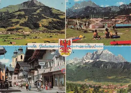D297443 St. Johann in Tirol. Gegen Wilden Kaiser. R. Jochler. Multi View