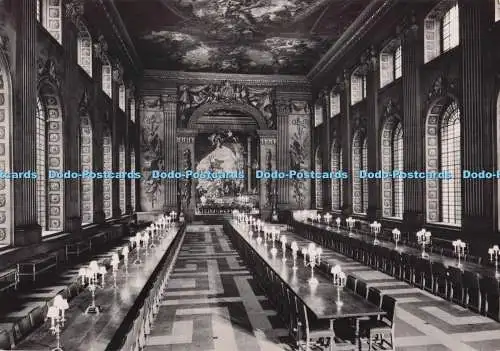 D297449 Greenwich. Royal Naval College. Die bemalte Halle. Blick nach Westen. Ministerium