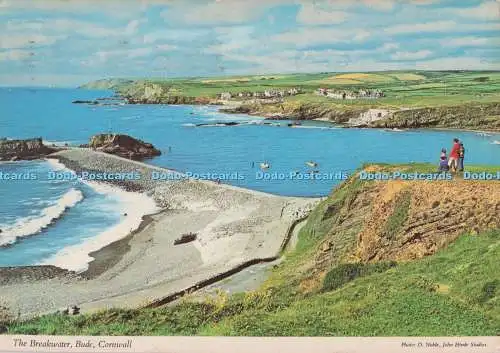 D297456 Bude. Cornwall. Der Wellenbrecher. John Hinde. D. Edel. 1986