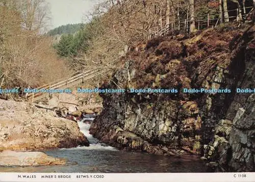 D297478 Betwsy Coed. N. Wales Miners Bridge. Richter. C. 1108