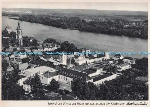 D297488 Luftbild Von Eltville em Rhein Mit Den Anlagen der Sektkellerei. Matheus