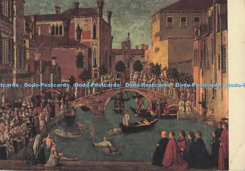 D297494 Venezia. Gallerie dell Accademia. Das Wunder des Kreuzes. Gentile Bell