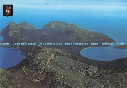 D290725 Mallorca. Puerto Pollensa. Luftansicht des Formentor Cape. Fisa. Subirate Ca