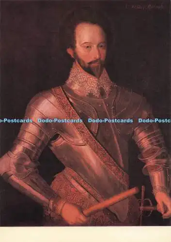 D292444 Tower of London. Waffenkammern. Sir Walter Raleigh. H.M.S.O. Das Campfiel