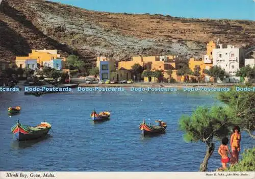 D297538 Malta. Gozo. Xlendi Bay. John Hinde. Dombibliothek. D. Edel