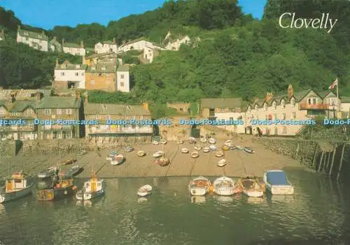 D294656 Clovelly. Der Hafen. J. Salmon. Sevenoaks. Kent. 1992