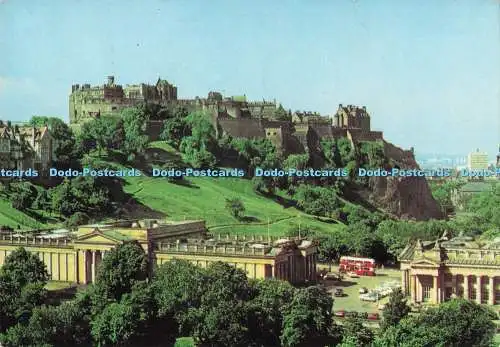 D294660 Edinburgh. Princes Street. Edinburgh Castle. Aus dem Scott Monument. Br