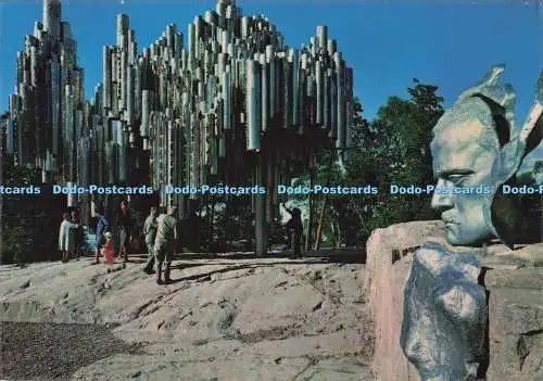 D297576 Helsinki. Helsingfors. Das Sibelius-Denkmal. Painettu Suomessa