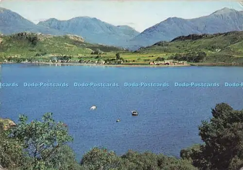D292511 Ross Shire. Shieldaig und die Torridon Mountains. J. Arthur Dixon. PM. D