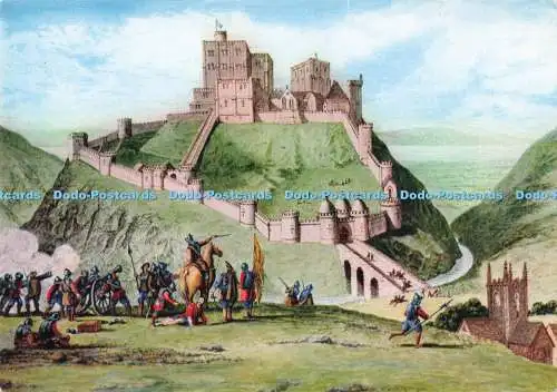 D292530 Schloss Corfe 1643. Eine Festung seit 700 n. Chr. und Mordszene