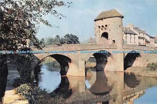 D292534 Monmouth. Die Monnow Bridge. J. Arthur Dixon. Newport. I.W. England