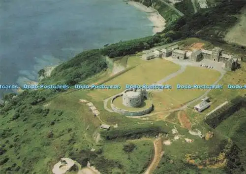 D294762 Cornwall. Schloss Pendennis. Luftansicht von Osten. W. S. Cowell. Krone
