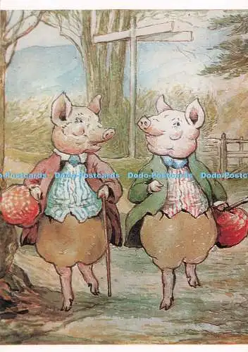 D294768 Die Geschichte von Ferkeln langweilig. Larkfield Printing. Frederick Warne. Beatrix