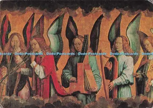 D292559 Engel Musiker. Der rechte Flügel des Triptychons von Najera. Musee Royal d