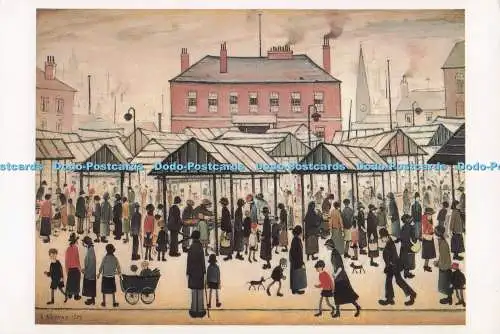 D297665 Northern Town. Marktszene. L. S. Lowry. City of Salford Art Gallery. A