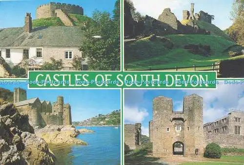 D292621 Castles of South Devon. Totnes. J. Salmon. Sevenoaks. Kent. Multi View