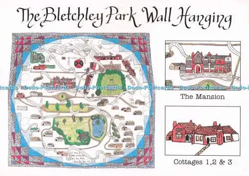 D294831 The Bletchley Park Wandbehang. The Mansion. Carol Moon. Multi View