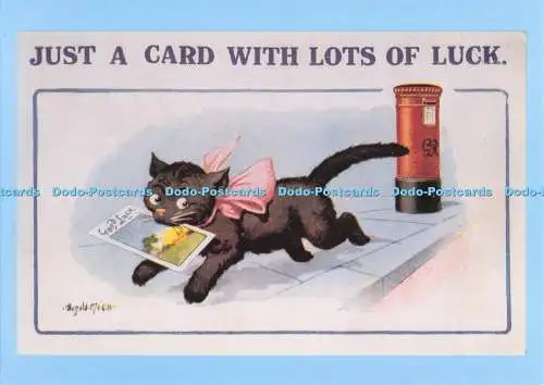 D294842 Nur eine Karte mit viel Glück. Postkatzen. Nationales Postmuseum. Fulm