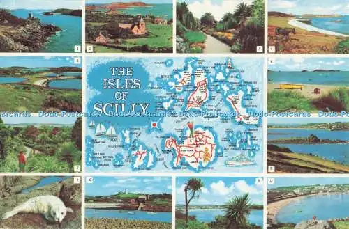 D294878 Die Scilly-Inseln. Alte Kirche. Tresco. F. E. Gibson. Naturfarbe Se
