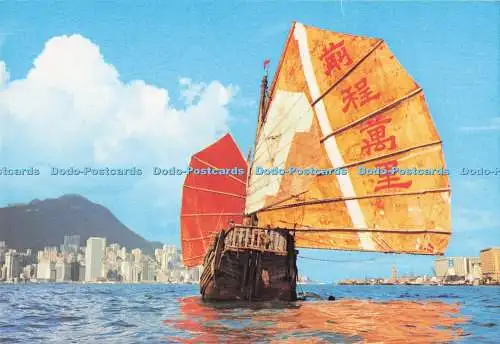 D292699 Hongkong. Chinesischer Trödel. Vor dem Hintergrund moderner Gebäude, die t