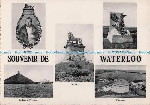 D297835 Souvenir de Waterloo. Le Lion. Ern. Nels Thill. Multi View