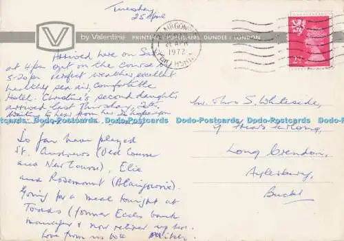 D297850 Fife. Rufflets Hotel. St. Andrews. Valentinstag. 1972
