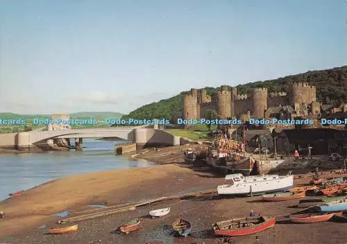 D297894 Gwynedd. Brücke und Schloss. Conway. J. Arthur Dixon