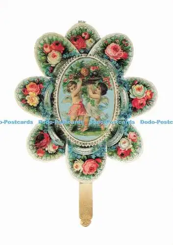 D294996 Victorian Fan Valentine von Eugene Rimmel aus London. Nationale Postmuse